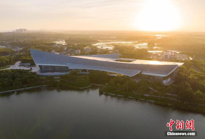 图为中国(海南)南海博物馆外景。(无人机照片) <a target='_blank' href='/' >中新网</a>记者骆云飞摄
